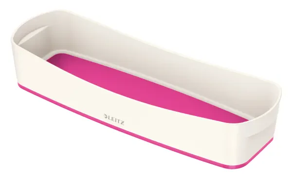 Leitz Mybox Long Organiser Tray - White and Pink