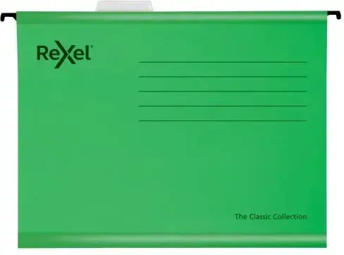 Rexel Multifile Foolscap Green (Pack of 50)