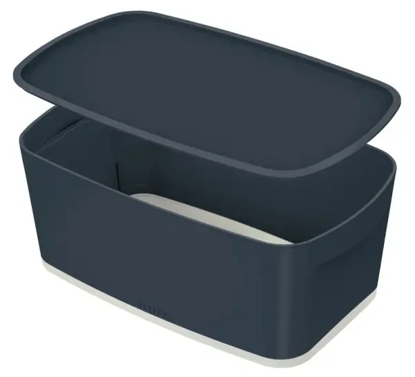 Leitz Mybox Cosy Storage Tray, 5 Litre, W 318 X H 128 X D 191 Mm, Velvet Grey