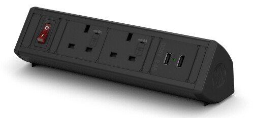 Metalicon Boost Power Module - 2 Mains Power, 2 USB-A Smartcharge Sockets, 2m Lead