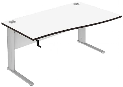 Elite Optima Plus Single Wave Height Adjustable Desk MFC - W1200 x D1000-800 x H650-850mm