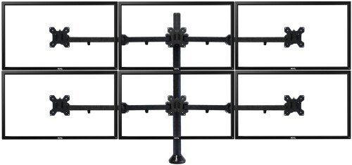 Metalicon Pole Mounted Monitor Arm for Six Screens