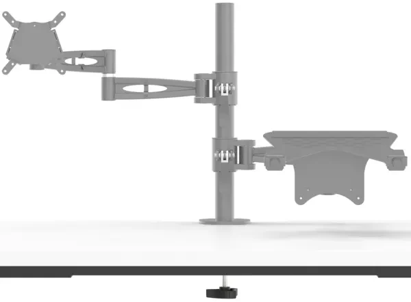 Metalicon Kardo Monitor Arm & Laptop Holder Bundle - Silver