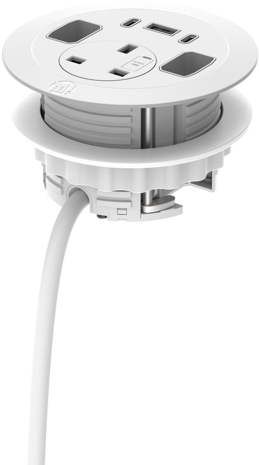 Metalicon Solo Plus In Desk Module with Smart Charge Technology Desk