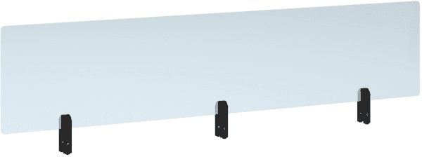 Perspex Acrylic Screen Toppers - 1400mm Width - Black