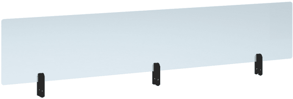 Perspex Acrylic Screen Toppers - 1600mm Width - Black