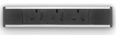 Metalicon Powerlink Under Desk Power Module - 3 Power Sockets - No Mains Lead