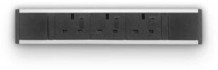 Metalicon Powerlink Under Desk Power Module - 3 Power Sockets - 2m Mains Lead