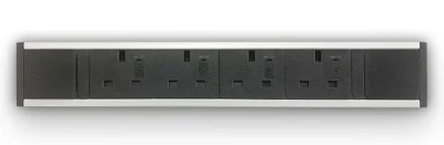Metalicon Powerlink Under Desk Power Module - 4 Power Sockets - No Mains Lead