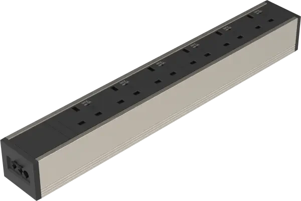 Metalicon Powerlink Under Desk Power Module - 6 Mains Power