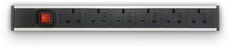 Metalicon Powerlink Under Desk Power Module - Master Switch - 6 Power Sockets - 5m Mains Lead