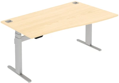 Elite I Frame Single Wave Electronic Height Adjustable Sit & Stand Desk 1400mm