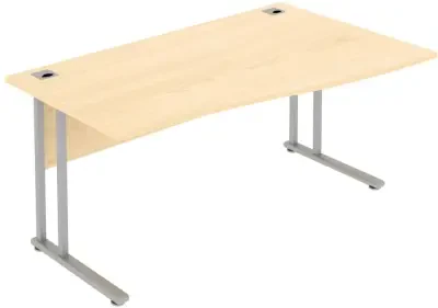 Elite Flexi Single Wave Desk 1200 x 1000-800mm