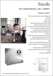 8800001 PVC CHAIR MAT 90 X 120 CARPET