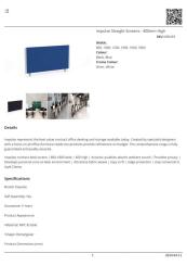 ImpulseStraightScreens 400mmHigh