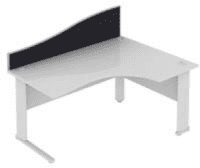 Elite Desk Mounted Wave System Fabric Screen